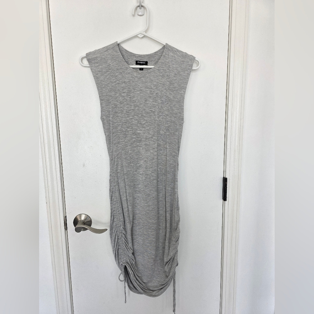 EXPRESS Body Con Dress Heather Gray Sz. XS